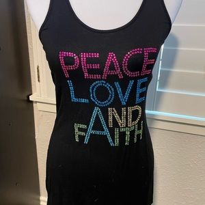 Peace Love Faith Tank M